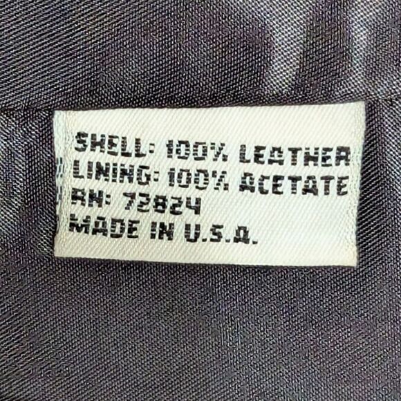 VTG Y2K Golden Bear San Francisco Women's M Leather Hip Length Zipper Jacket - Picture 10 of 12